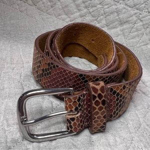 Genuine leather belt